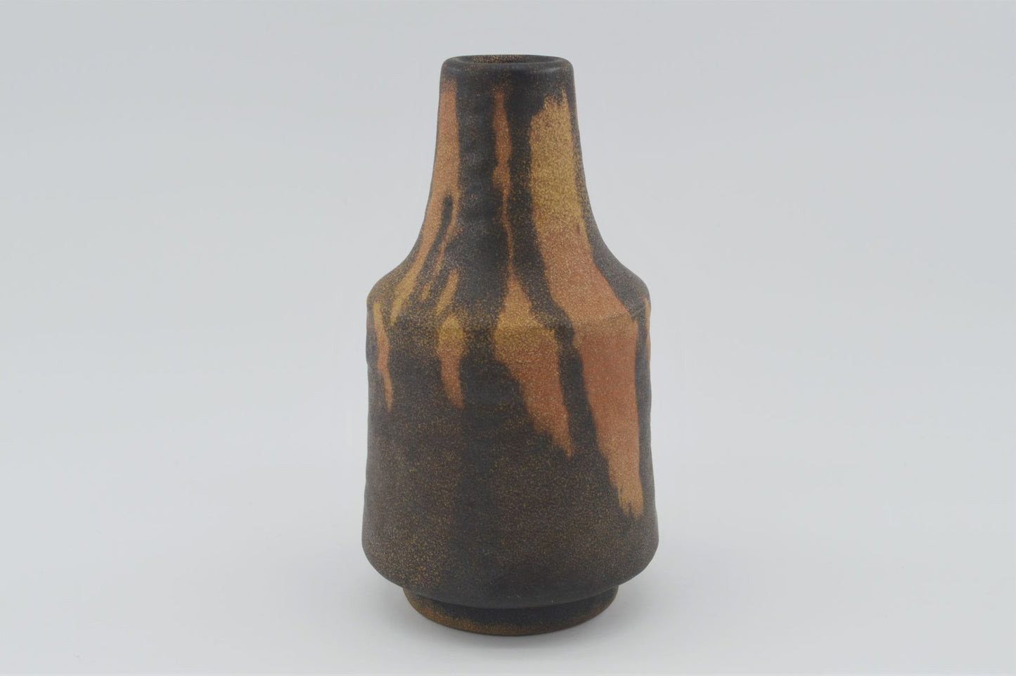 WGP Modernistische Karlsruher Majolika G137 Keramikvase 1960er Jahre Fat-Lava Friedgard Glatzle Design