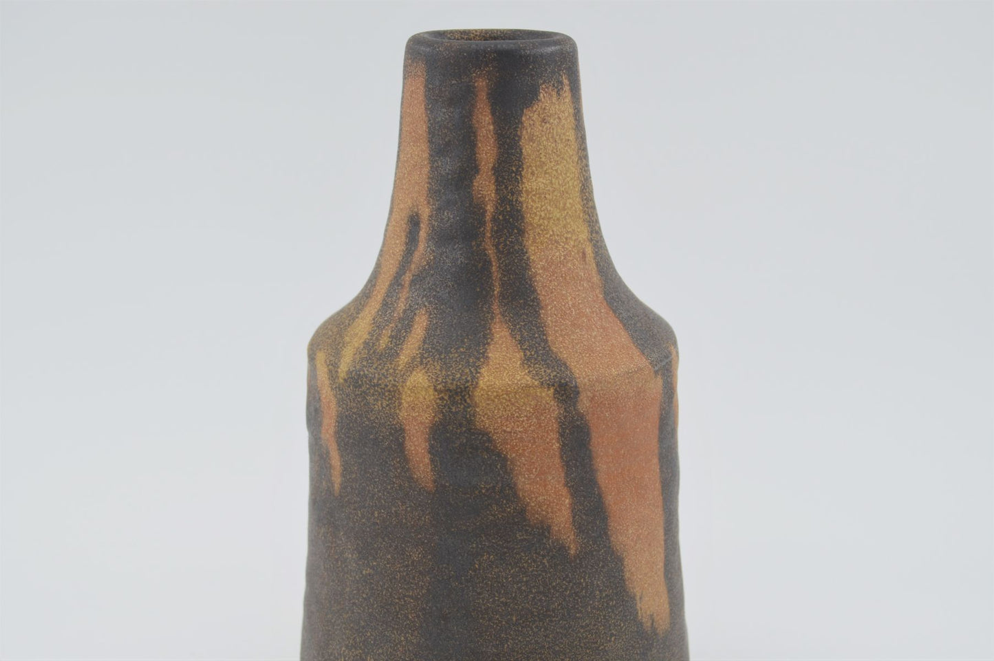 WGP Modernistische Karlsruher Majolika G137 Keramikvase 1960er Jahre Fat-Lava Friedgard Glatzle Design