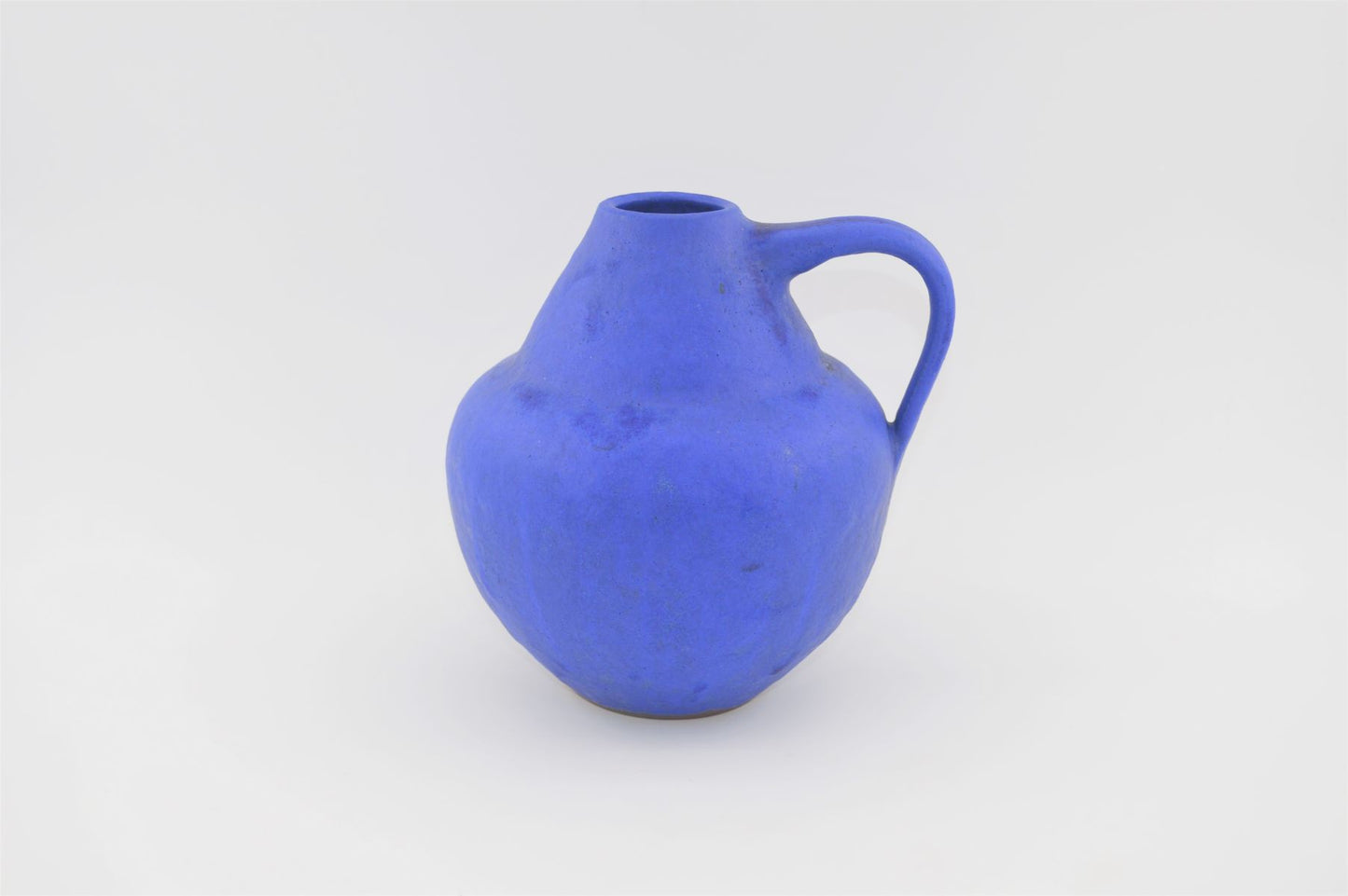 Mid-Century Hartwig Heyne „Hoy“ Studiokeramik Vase WGP 1970s blue Fat Lava Design