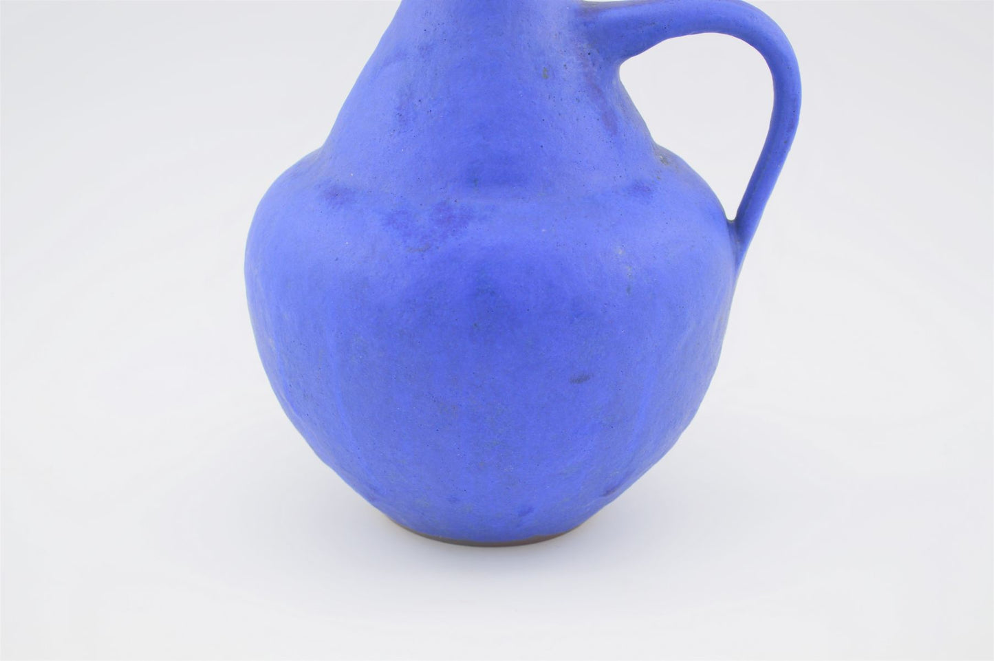 Mid-Century Hartwig Heyne „Hoy“ Studiokeramik Vase WGP 1970s blue Fat Lava Design