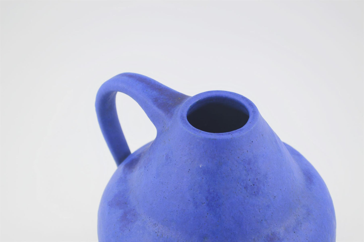 Mid-Century Hartwig Heyne „Hoy“ Studiokeramik Vase WGP 1970s blue Fat Lava Design
