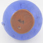 Mid-Century Hartwig Heyne „Hoy“ Studiokeramik Vase WGP 1970s blue Fat Lava Design