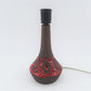 Mid-Century 1960s Popart Studiokeramik Lampe Denmark Fat-Lava Danish Design