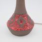Mid-Century 1960s Popart Studiokeramik Lampe Denmark Fat-Lava Danish Design
