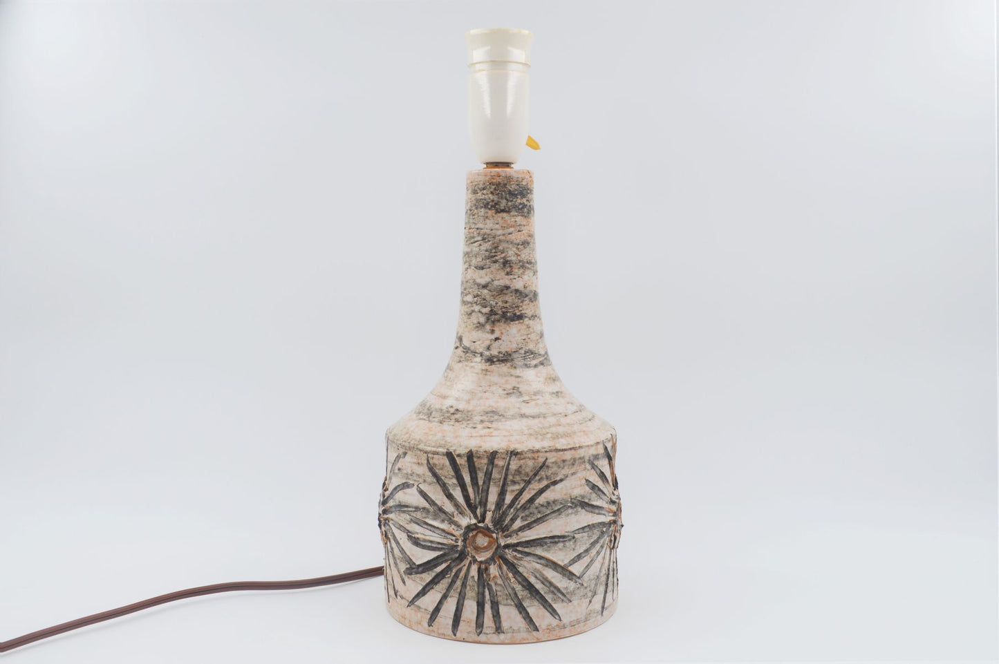 Mid-Century Gitte Dochedahl Denmark Studiokeramik Lampe 1960s Brutalismus Danish Design