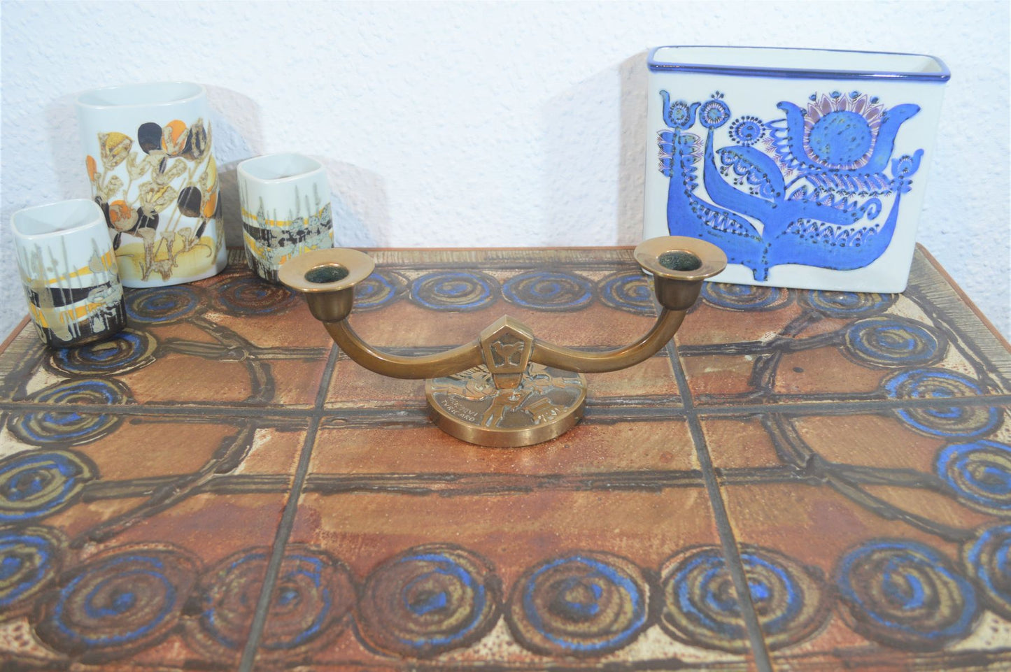 Mid-Century Aedel Malm Bronze Kerzenhalter 1960s Danish Design