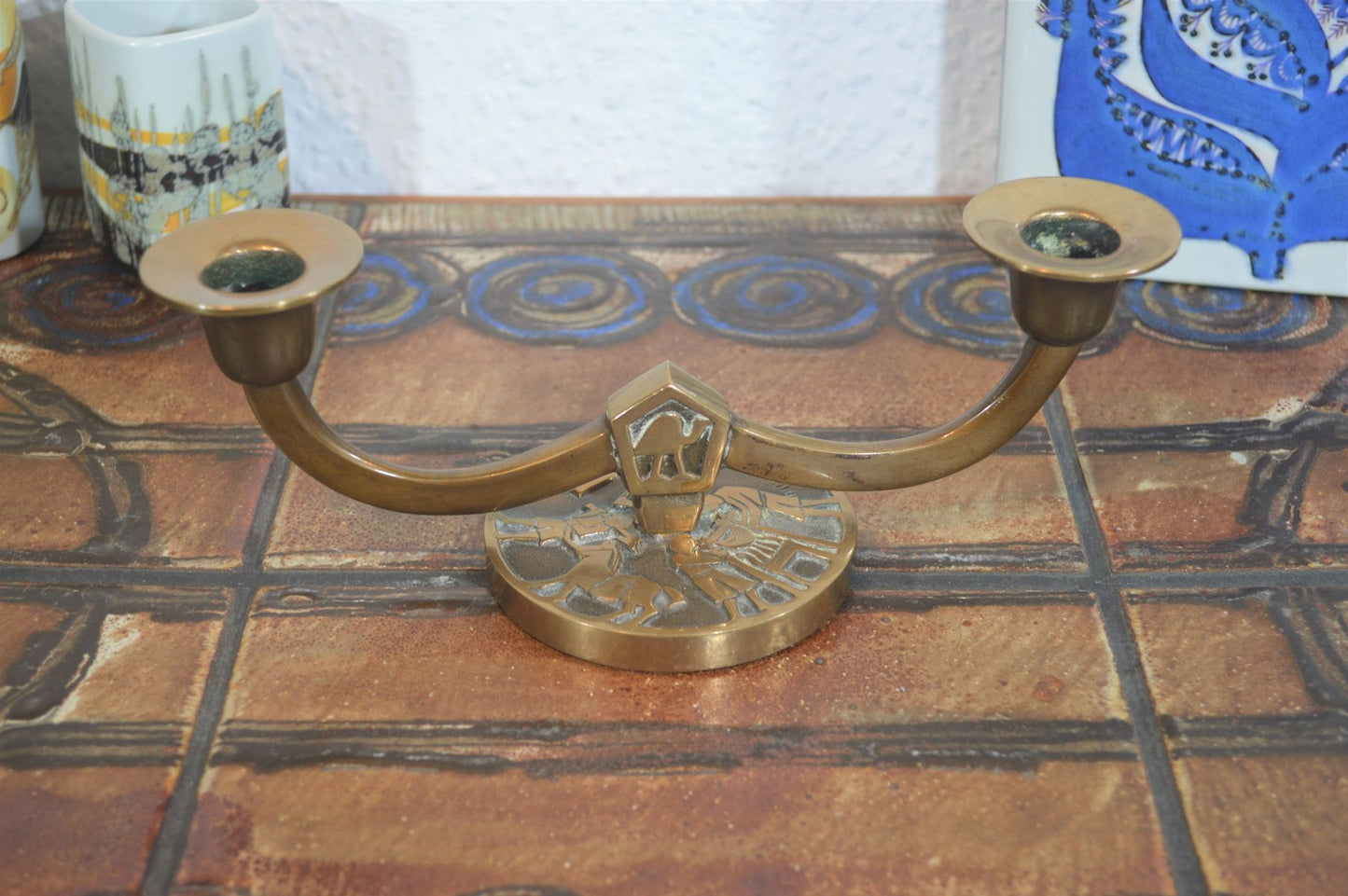 Mid-Century Aedel Malm Bronze Kerzenhalter 1960s Danish Design