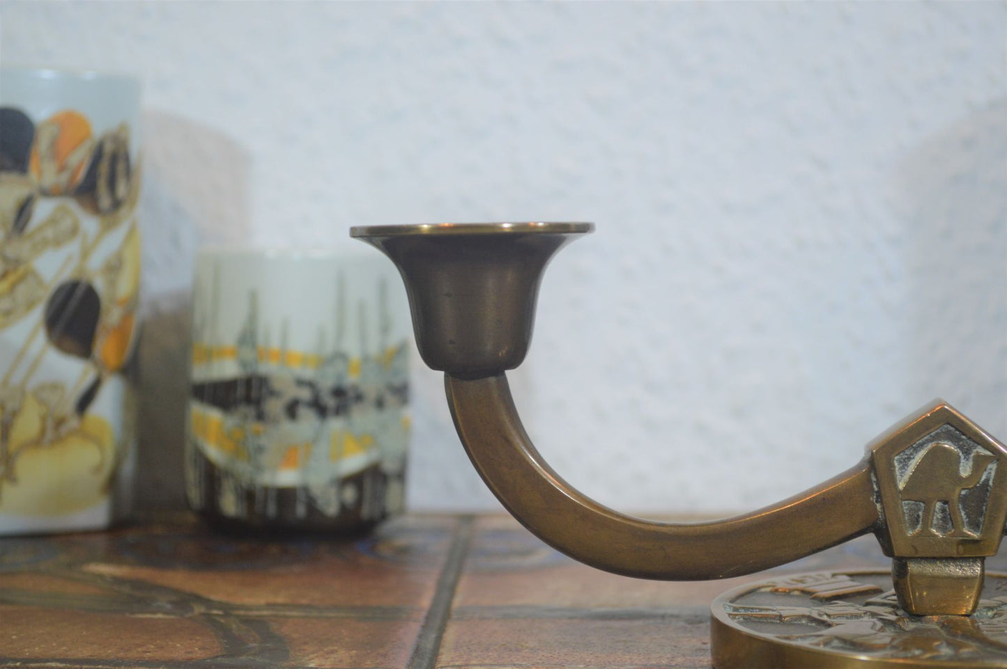 Mid-Century Aedel Malm Bronze Kerzenhalter 1960s Danish Design