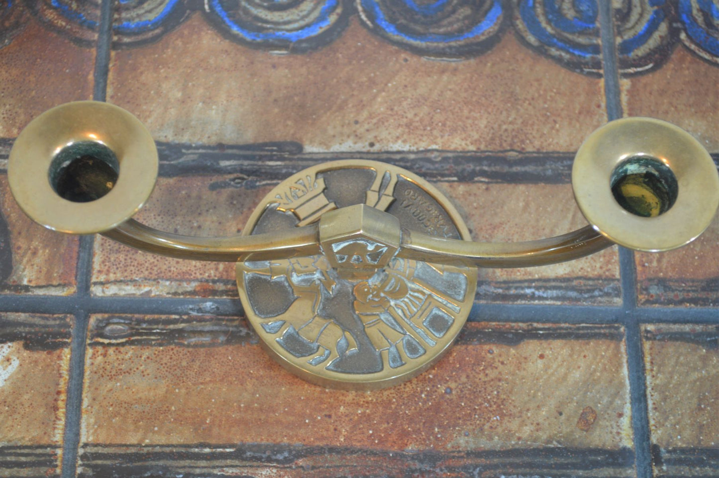 Mid-Century Aedel Malm Bronze Kerzenhalter 1960s Danish Design