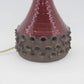 Mid-Century Erik Glud Stentøj Danmark Studiokeramik Pop-Art Tischlampe 1970s dänische Mid-Century Kunstkeramik Fat-Lava Glasur
