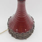 Mid-Century Erik Glud Stentøj Danmark Studiokeramik Pop-Art Tischlampe 1970s dänische Mid-Century Kunstkeramik Fat-Lava Glasur