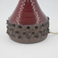 Mid-Century Erik Glud Stentøj Danmark Studiokeramik Pop-Art Tischlampe 1970s dänische Mid-Century Kunstkeramik Fat-Lava Glasur