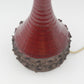 Mid-Century Erik Glud Stentøj Danmark Studiokeramik Pop-Art Tischlampe 1970s dänische Mid-Century Kunstkeramik Fat-Lava Glasur