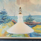 Opalglas Design Lampe Dänemark 1970s Hängelampe Danish Design