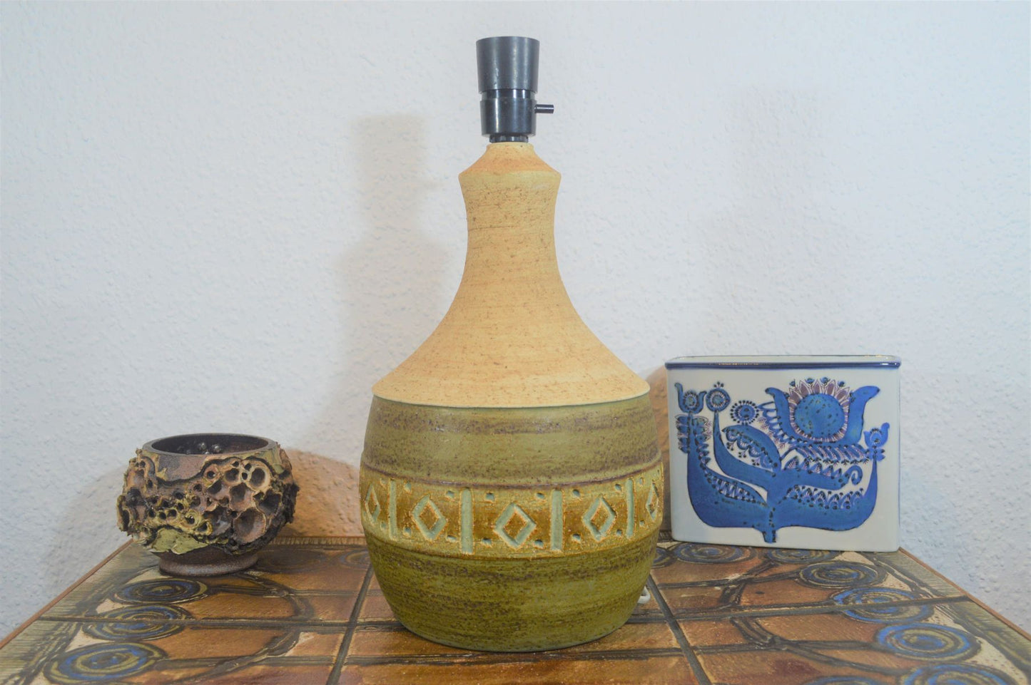Stor Borge Christoffersen Design Haslev keramisk lampe 1960'erne Dansk Design