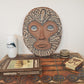 Mid-Century Modern Aase Løkken Studiokeramik Wandbild Wandskulptur 1980s African Design zeitgenössische dänische Kunstkeramik MCM Art