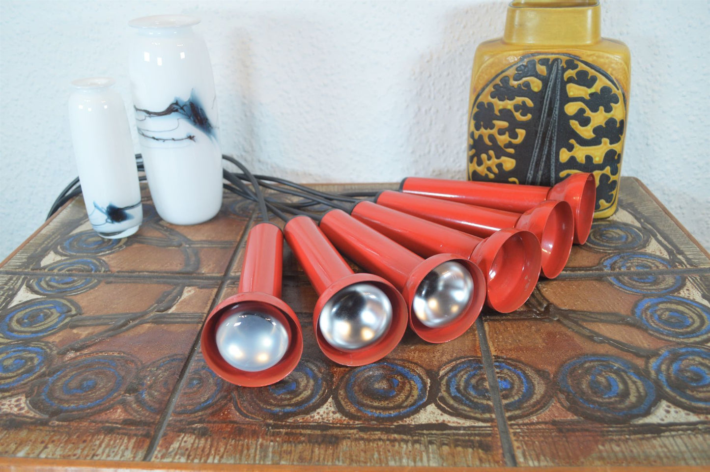 Mid-Century 1970'erne Nordlux Pop Art Design Cascade Spotlight Space Age Design Denmark