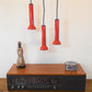 Mid-Century 1970s Nordlux Denmark 3215 Pop-Art Designlampe / Kaskadenlampe dänisches Space-Age Design - Danish Modern Designlampe