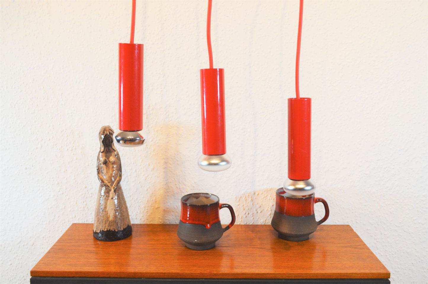 Mid-Century 1970s Pop-Art Design Kaskadenlampe Spotlampe Space Age Design Denmark