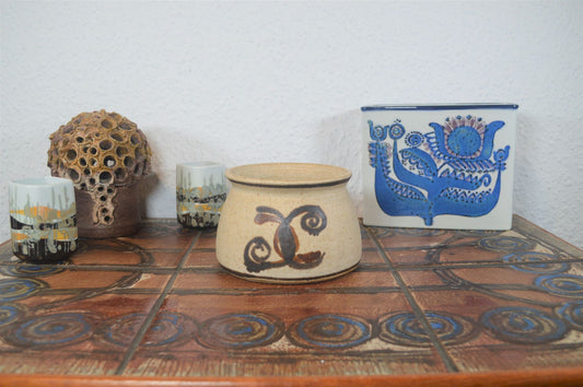 Mid_Century Bente Jessen Vase 1960s Denmark Studio Ceramics Danish Design