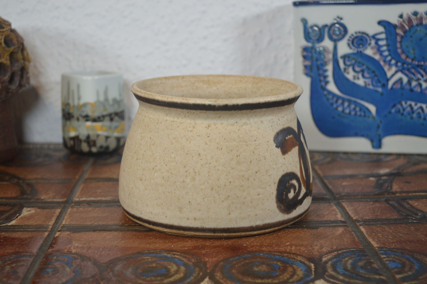 Mid_Century Bente Jessen Vase 1960s Denmark Studio Ceramics Danish Design
