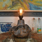 Mid-Century  Studiokeramik Lampe signiert 1960s Brutalismus / Brutalist Design