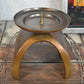 Vintage Aedel Malm Denmark Bronze Candle Holder 1960s Danish Design