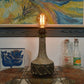 Løvemose ceramic table lamp Denmark 1960s brutalist design