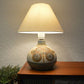Midcentury table lamp "Erika" Noomi Backhausen 70s Søholm ceramics