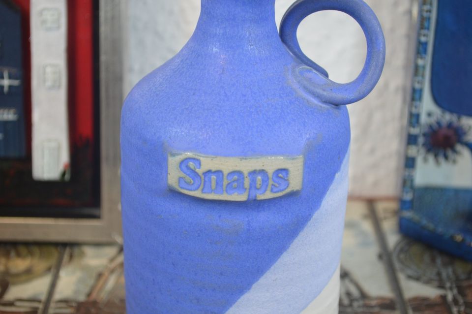 Karsten Nielsen Frederikshavn Danmark Keramik Schnapsflasche 1980s Studiokeramik Danish Desig