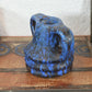 Vintage 1960s Keramik Vase blaues Fat-Lava Design WGP Pop-Art