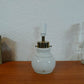 Odreco Dansk Glas Design 1980s Opalglas Lampe Glaskunst Dänemark