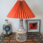 Mid-Century Gitte Dochedahl Denmark Studiokeramik Lampe 1960s Brutalismus Danish Design