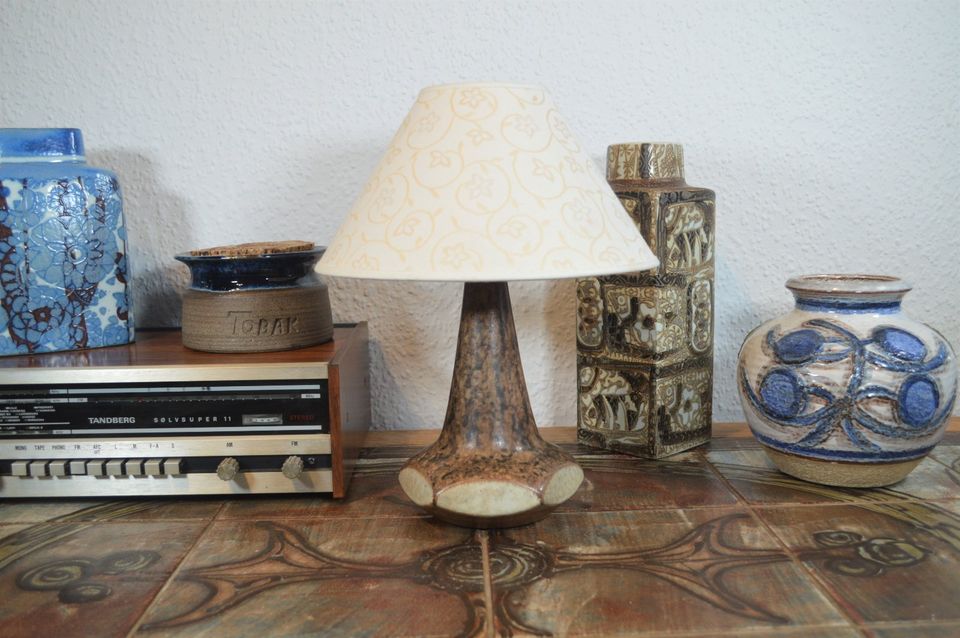 Michael Andersen Bornholmsk keramisk lampe 1960'erne dansk design