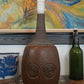 Große 1960er Jahre Brutalismus Tischlampe Studiokeramik Danish Brutalist Design