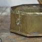 Antique brass jewelry box handmade metal art Denmark