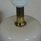 Lyskilde Dänemark Opalglas Lampe Midcentury 1970s Danish Design