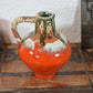 Vintage 1960s Keramik Vase Fat Lava Design WGP Pop-Art Laufglasur