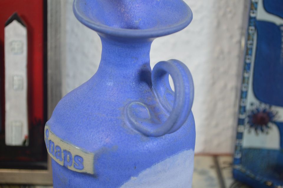Karsten Nielsen Frederikshavn Danmark Keramik Schnapsflasche 1980s Studiokeramik Danish Desig