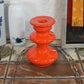 Vintage Popart Keramik Kerzenhalter 70s Space Age Design Fat Lava