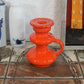 Vintage Popart Keramik Kerzenhalter 70s Space Age Design Fat Lava